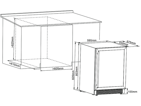 9943164 Винный шкаф Cellar Private CP043-2TB черный STDN-0103458 - Вид №4