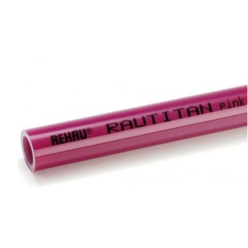 Труба универсальная для систем отопления RAUTITAN pink REHAU 63x8,6 штанга 6м 136102 - Вид №1