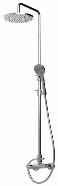 Rubinetteria Giulini Душевая стойка с ручным душем и верхним душем Myring Fmr0107wc-s - Вид №1