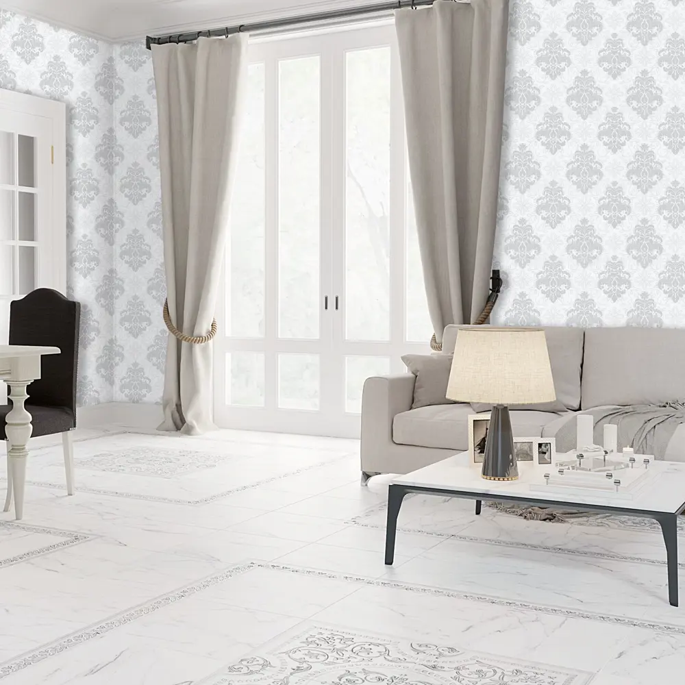 Обои флизелиновые Вензель серые 1.06 м 1116-21 Santreyd STLM-2009308 - Вид №3