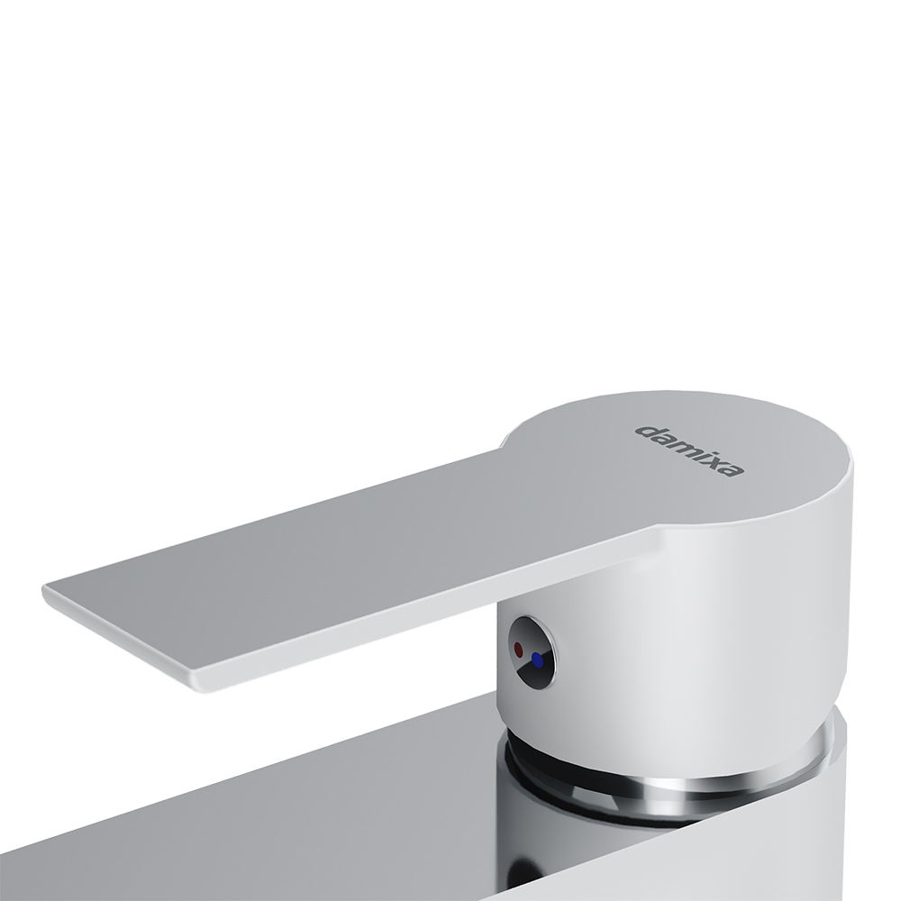 841000000 смеситель для ванны/душа белый Damixa Origin Elegance  - Вид №4