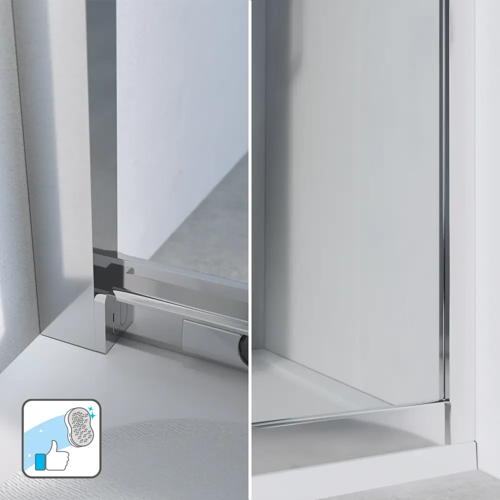 Комплект стекол для душевой ширмы Sensea Easy 120x80 см прозрачное стекло цвет профиля на выбор 88103658 STLM-2078264 - Вид №19