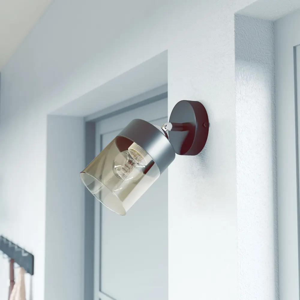 Настенный светильник KREAFORTA Vereya цвет черный STLM-2047394 - Вид №4