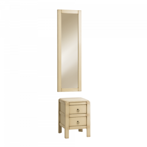 71009,11121 Зеркало настенное и тумба Лотос Комби Айвори BOGACHO