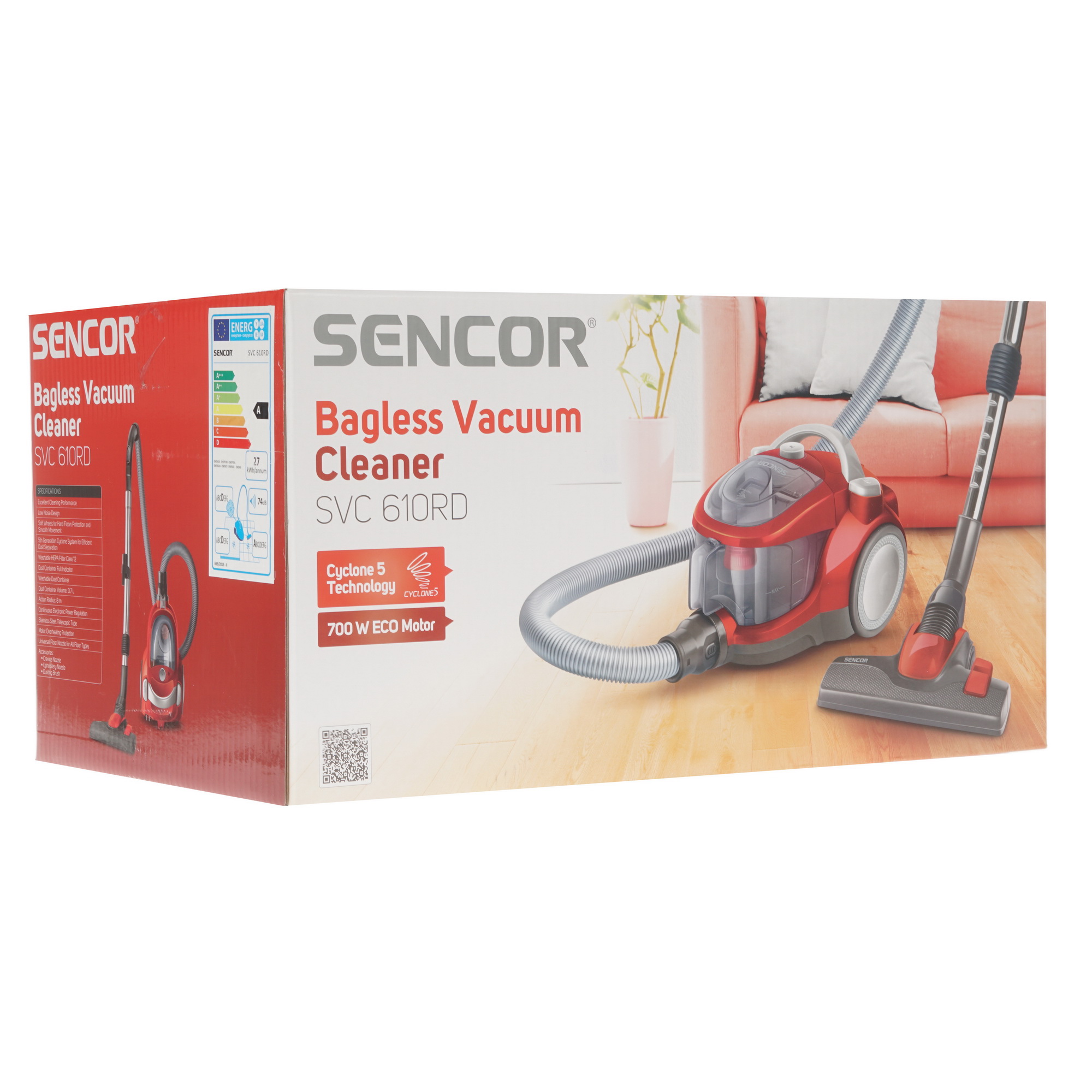 8155906 Пылесос Sencor SVC 610RD красный STDN-0066308 - Вид №14