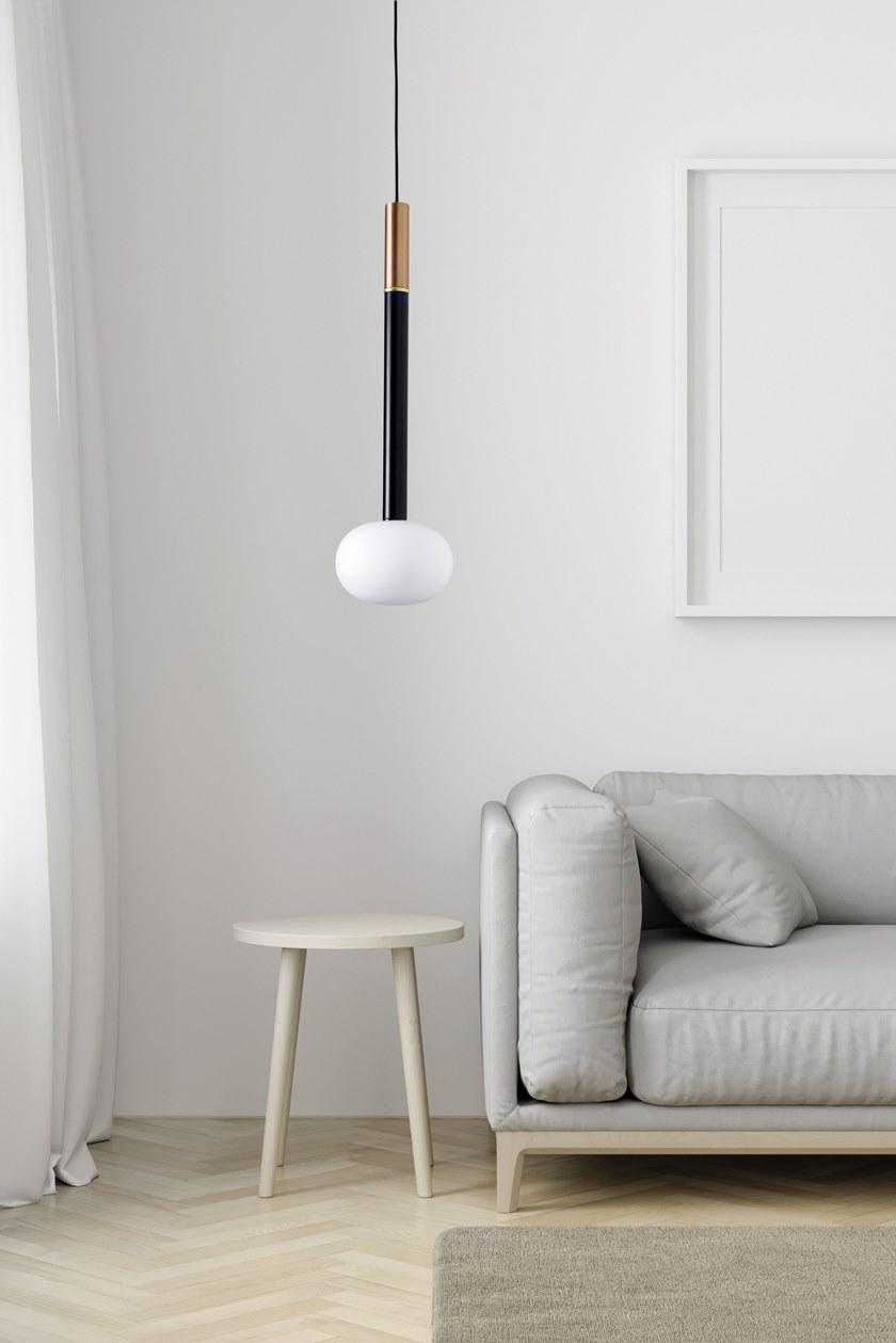 Miloox Подвесной светильник из металла и опалового стекла Mose sun-id-1436134 - Вид №5