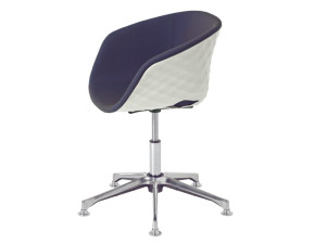 Офисное кресло из полипропилена с подлокотниками с 5 спицами