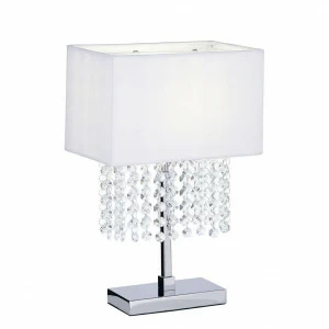 Настольная лампа дизайнерская Himself Phoenix TL1 IDEAL LUX КЛАССИЧЕСКИЕ 080786 Белый;прозрачный