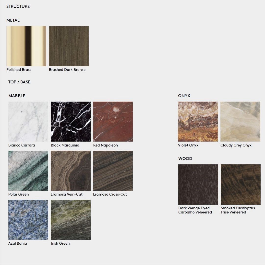 Деревянный круглый низкий журнальный столик ETRO Home Interiors Ambar ARCH-00002081 - Вид №1