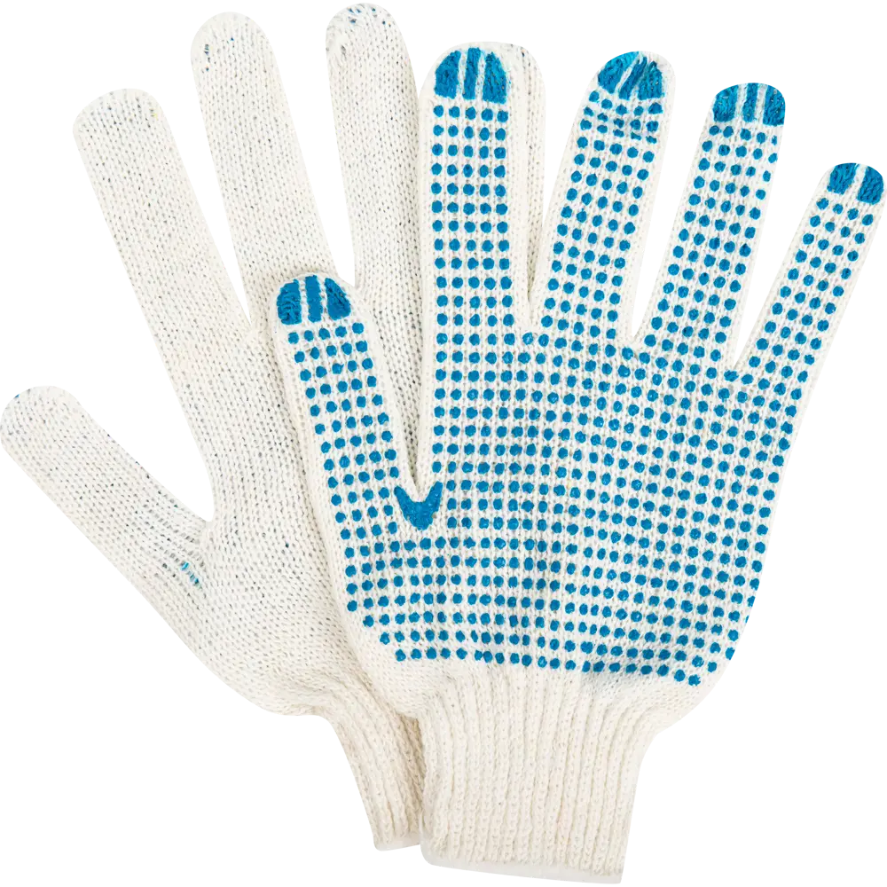 Перчатки трикотажные, ПВХ, 7 класс, упаковка 6 пар Santreyd STLM-2036019