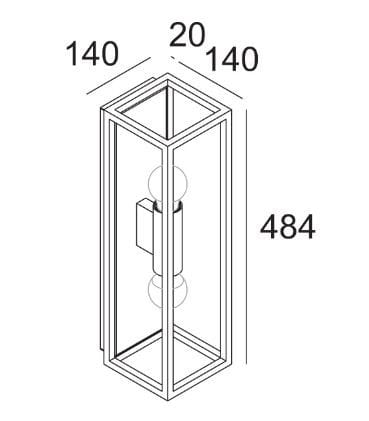 Металлический светодиодный настенный светильник Deltalight Montur ARCH-00083436 - Вид №3