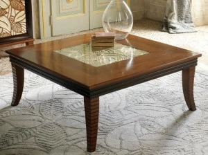 Cantiero Квадратный деревянный журнальный столик Grand étoile Ge019f