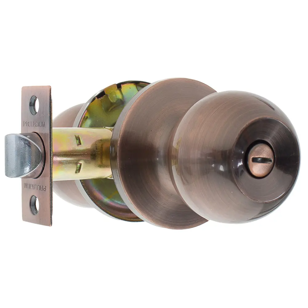 Ручка-кноб 607 AС BK AC, с фиксатором, цвет античная медь PALLADIUM STLM-2109648