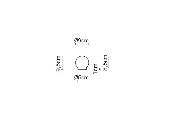 Настольная лампа из дутого стекла Fabbian Lumi Sphere ARCH-00024485 - Вид №7