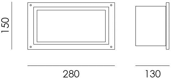 NEXO LUCE Настенный светильник Inlux recessed 5245 - Вид №1