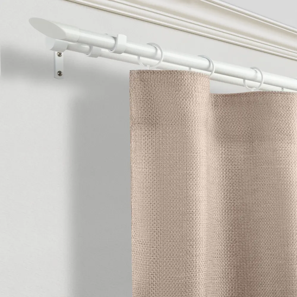 Карниз двухрядный раздвижной d19/16 мм наконечник скол 160-320 см цвет белый ORBIS STLM-2030725 - Вид №4