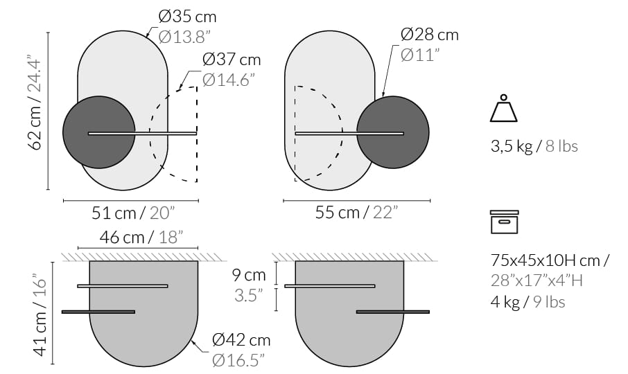 Деревянная подвесная тумбочка Woodendot Alba ARCH-00117505 - Вид №2