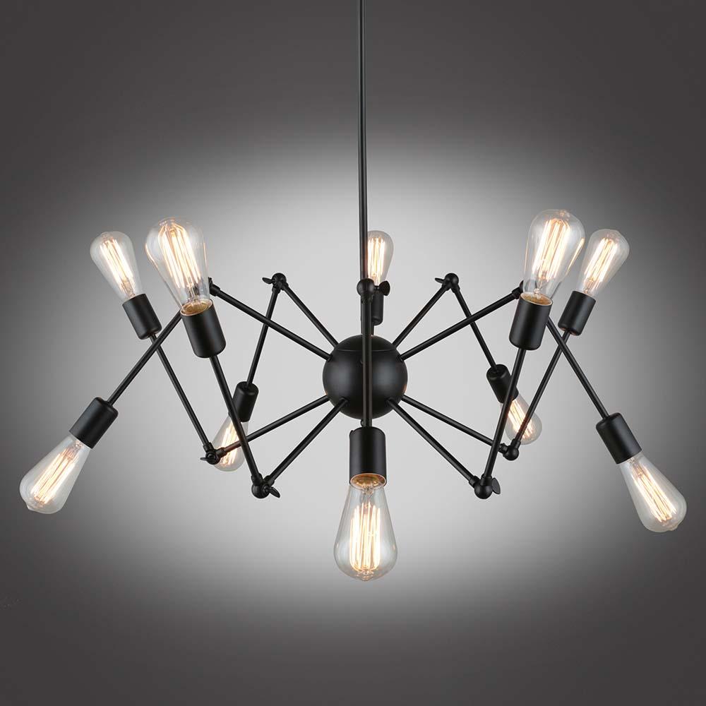 Подвесная люстра Omnilux Fossano OML-92703-10 OMNILUX FOSSANO 279726 Черный  - Вид №2