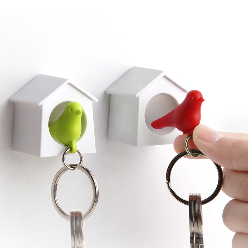 Держатель+брелок для ключей mini sparrow красный QUALY  253194 Красный  - Вид №1