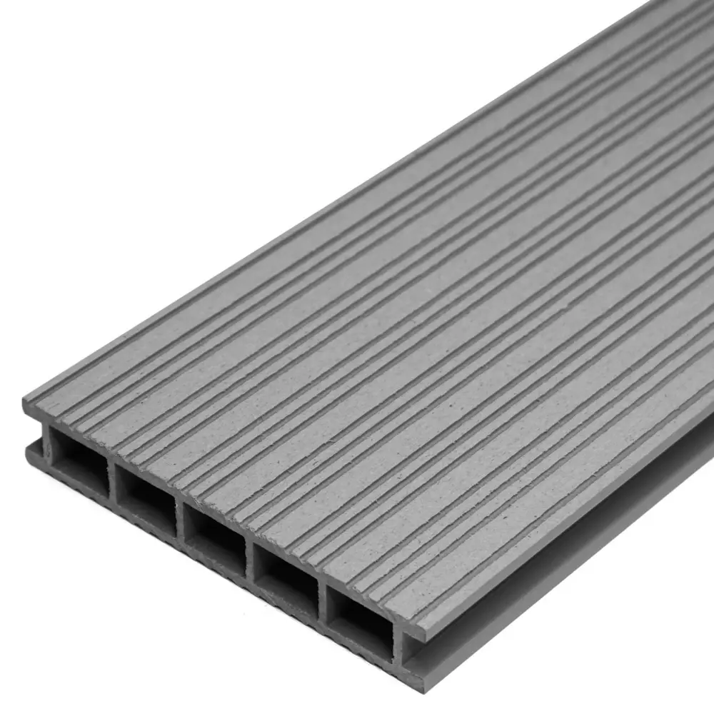 91248456 Террасная доска ДПК Faynag Zebra цвет серебро 1500x150x24мм вельвет 0.45м² 2шт STLM-1013310