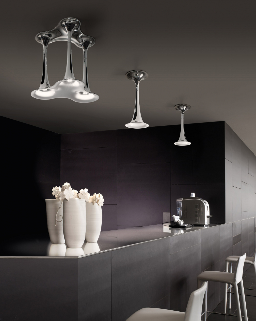 Потолочный светильник PL NAFIR 3 Bronze/White от Axo Light PLNAFIR3BRBCGU1 AXO LIGHT ДИЗАЙНЕРСКИЕ 244208 Белый;золото  - Вид №2