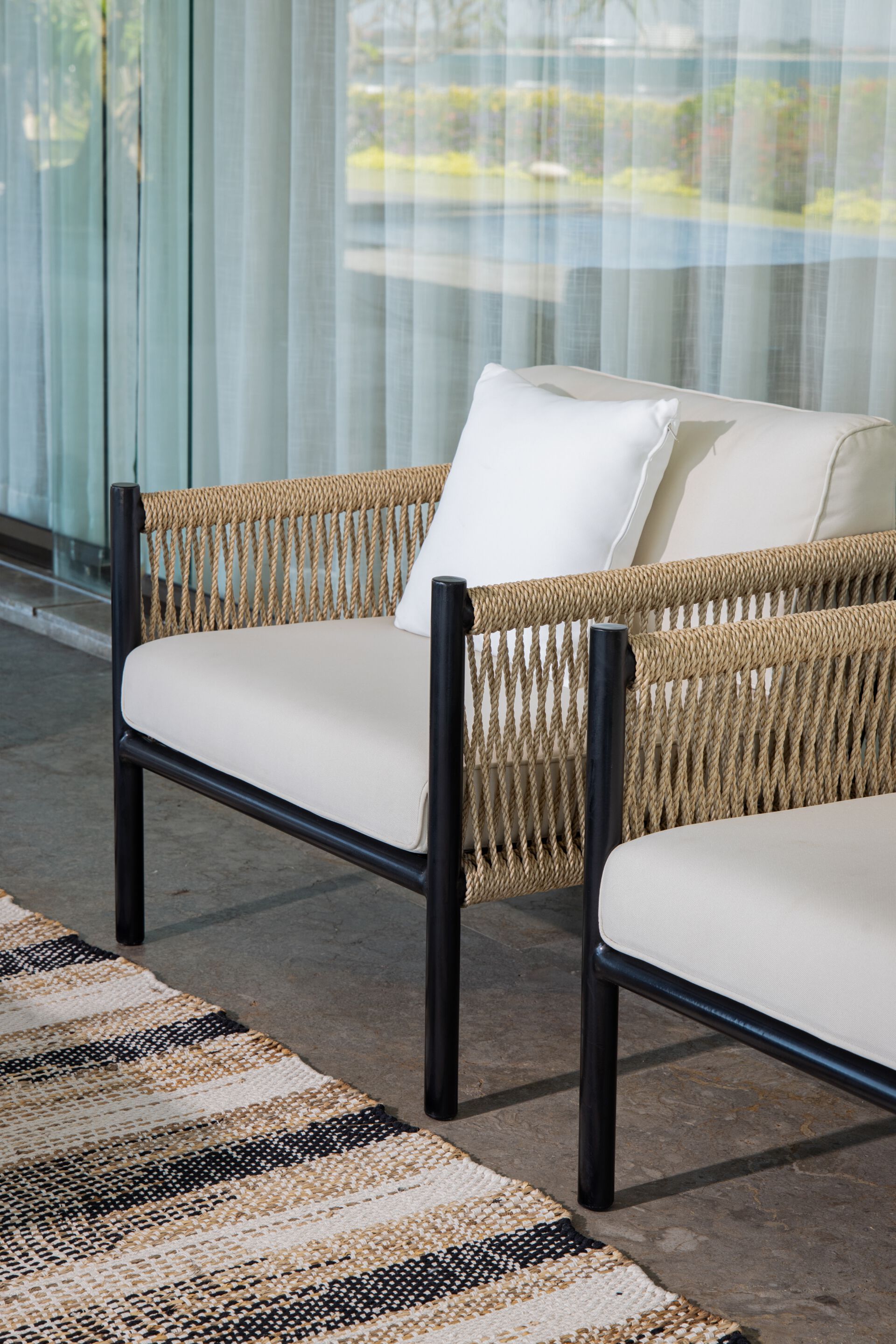 Съемное тканевое садовое кресло с подлокотниками cbdesign Cooper ARCH-00006092