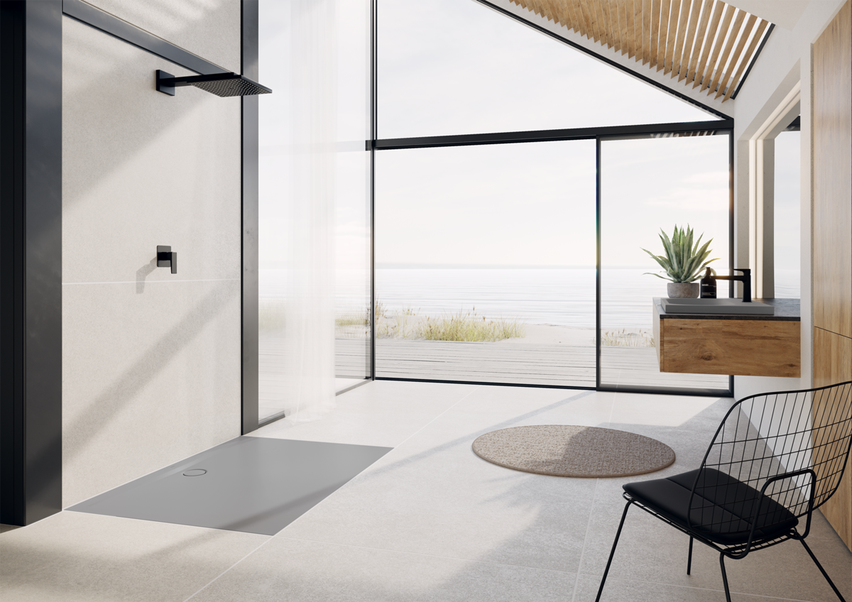 Душевой поддон KALDEWEI Сталь эмалированная 1586-5 452 теплый серый 90 1586-5452 - Вид №8