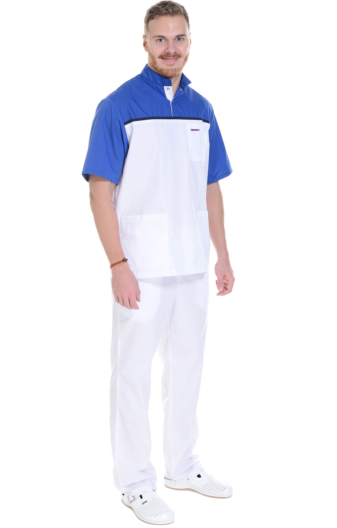 61947 Костюм "Лидер" белый василек  Медицинская одежда  размер 52-54/182-188 Спецодежда  - Вид №14