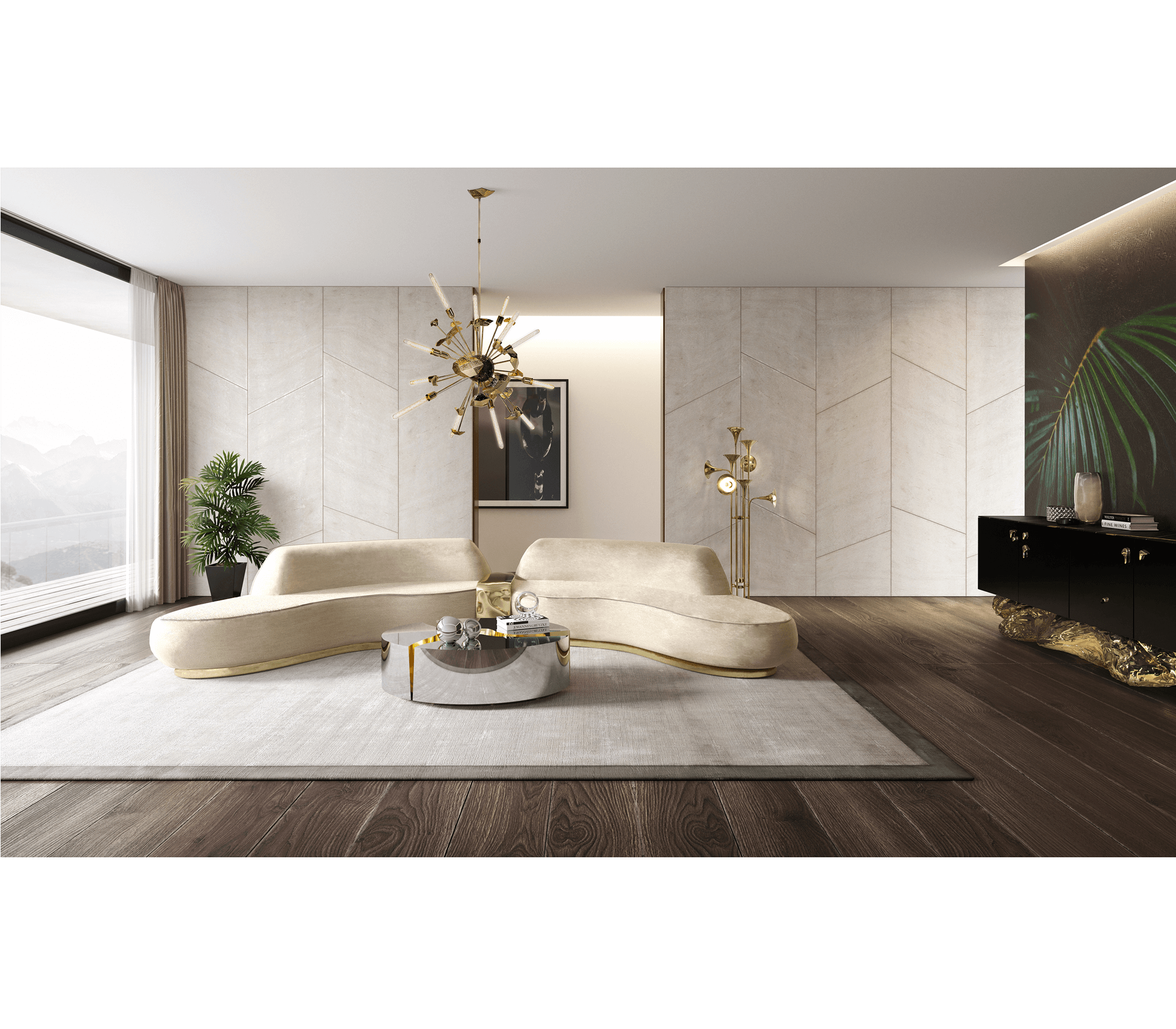 0-278 Овальный центральный стол Lapiaz Boca Do Lobo  - Вид №8