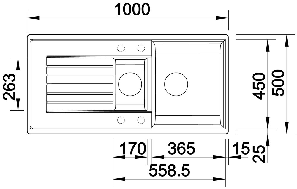 514741 Кухонная мойка Blanco Zia 6 S алюметаллик  Blanco Zia Алюметаллик - Вид №6
