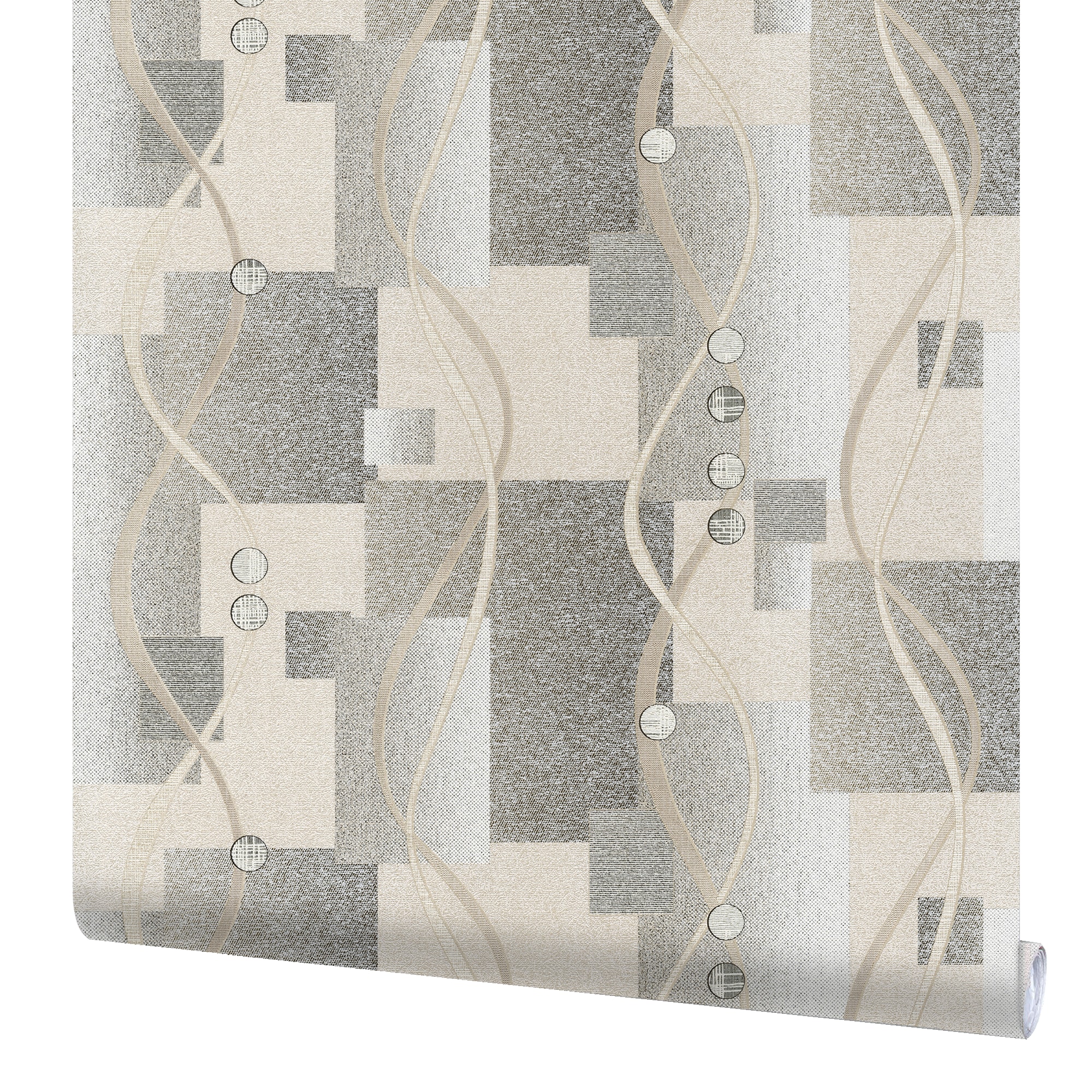 82399734 Обои флизелиновые коричневые 1.06 м 0407-2 Волны Santreyd 