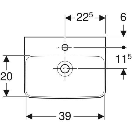 501.718.00.1 Hакладная раковина Geberit Renova Plan Geberit  - Вид №5