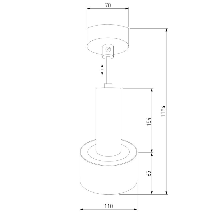 Подвесной светильник Eurosvet Charlie 50134/1 LED черный/золото EUROSVET CHARLIE 223278 Черный - Вид №1