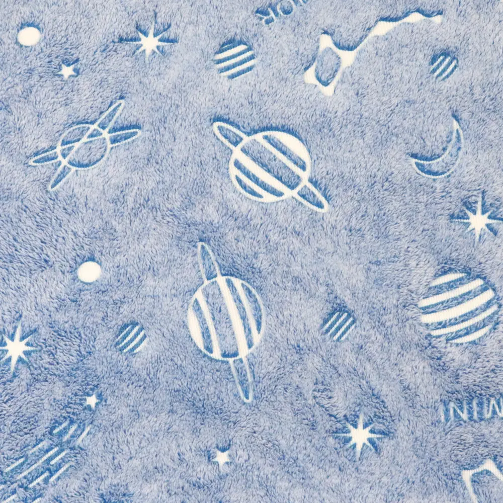 Плед «Планеты» 160x200 см фланель цвет синий Santreyd STLM-2198574 - Вид №1