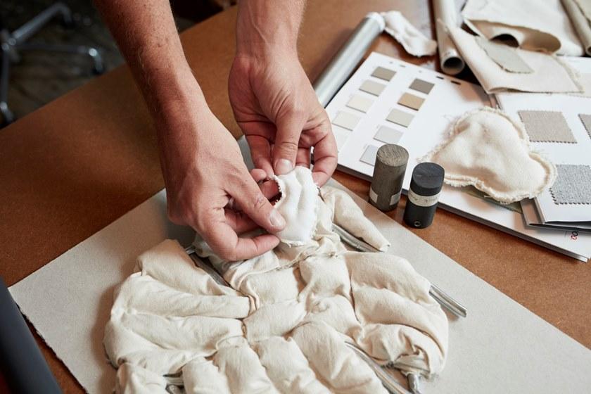 Hem Кресло из нержавеющей стали и тканевой обивки sun-id-1358795 - Вид №9