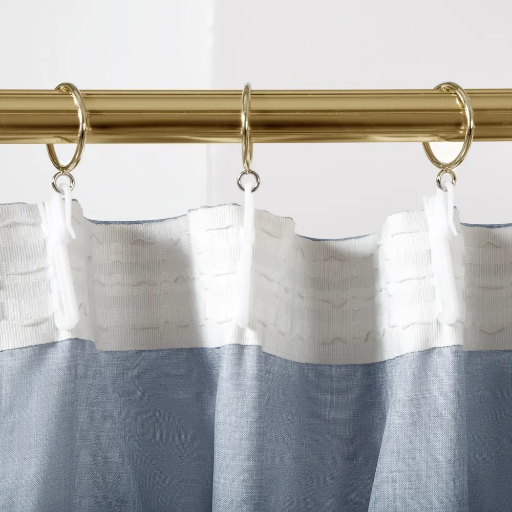 Штора KREAFORTA Raspberry с лентой 200x280 см небесно-голубой 89397767 STLM-1570997 - Вид №2