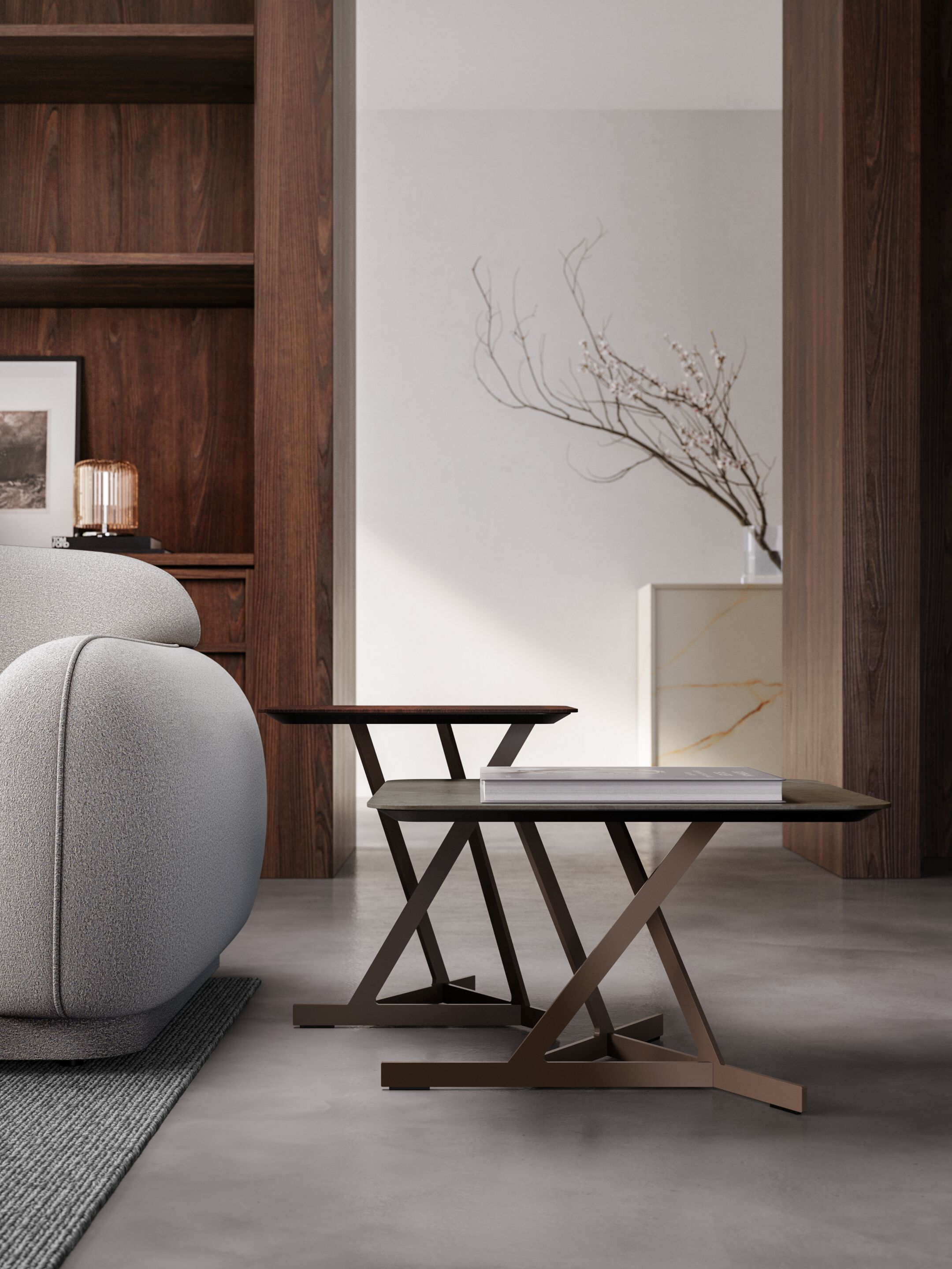 Квадратный металлический журнальный столик Busnelli JAGGER ARCH-00027891 - Вид №1