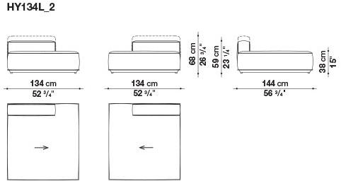 B&B Italia Outdoor Садовый диван из модульной ткани sun-id-1410409 - Вид №28