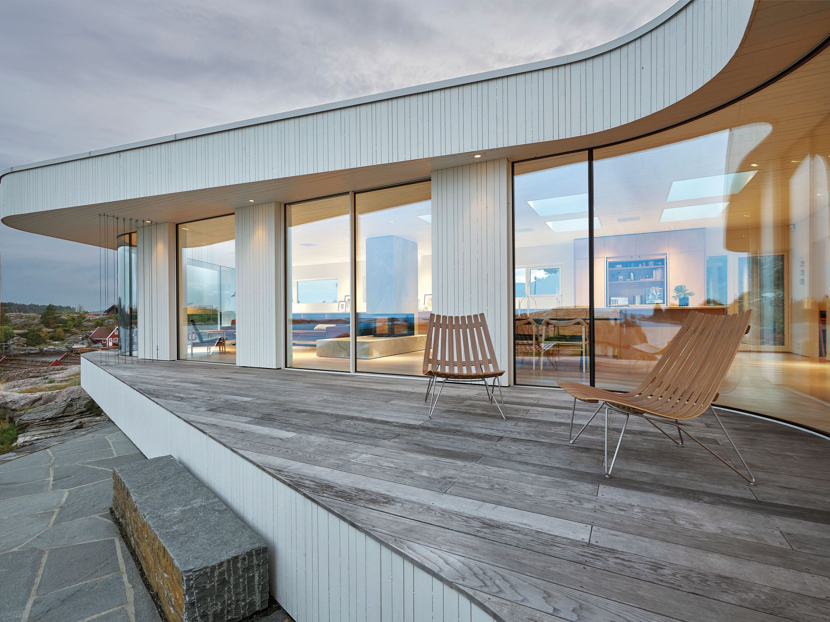 Раздвижные окна из закаленного стекла с изогнутыми створками panoramah! AH! CURVED ARCH-00027403