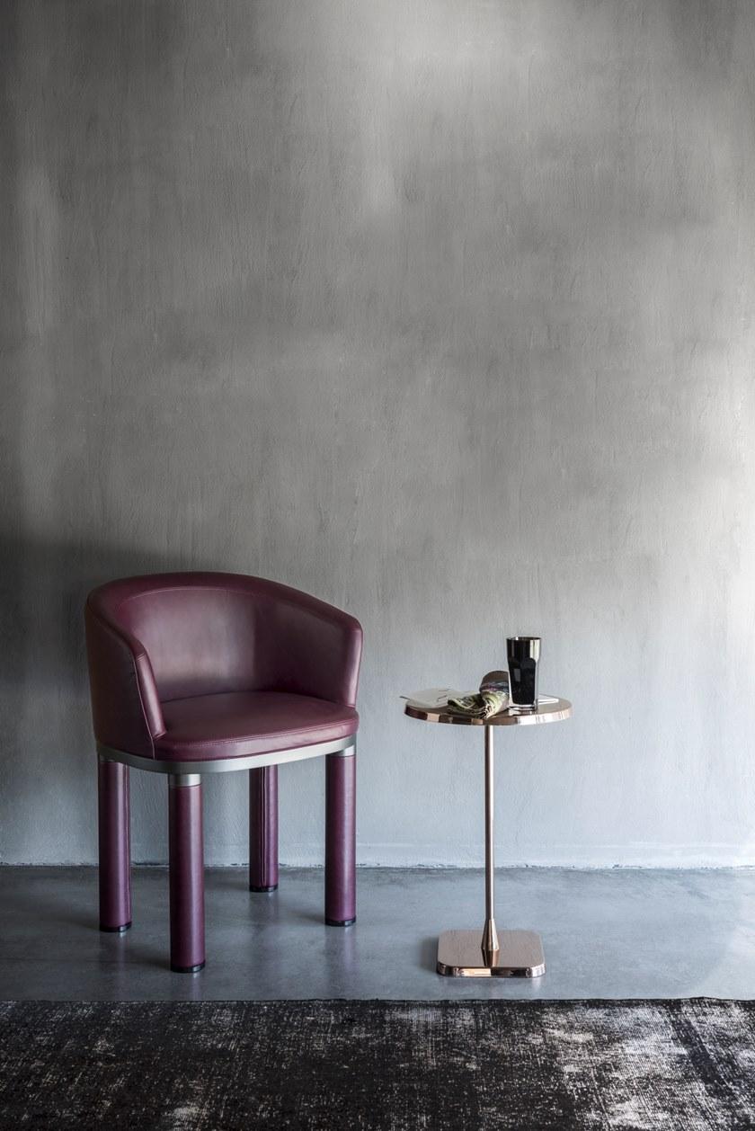 GHIDINI1961 Круглый журнальный столик из нержавеющей стали Opera sun-id-1449096 - Вид №3