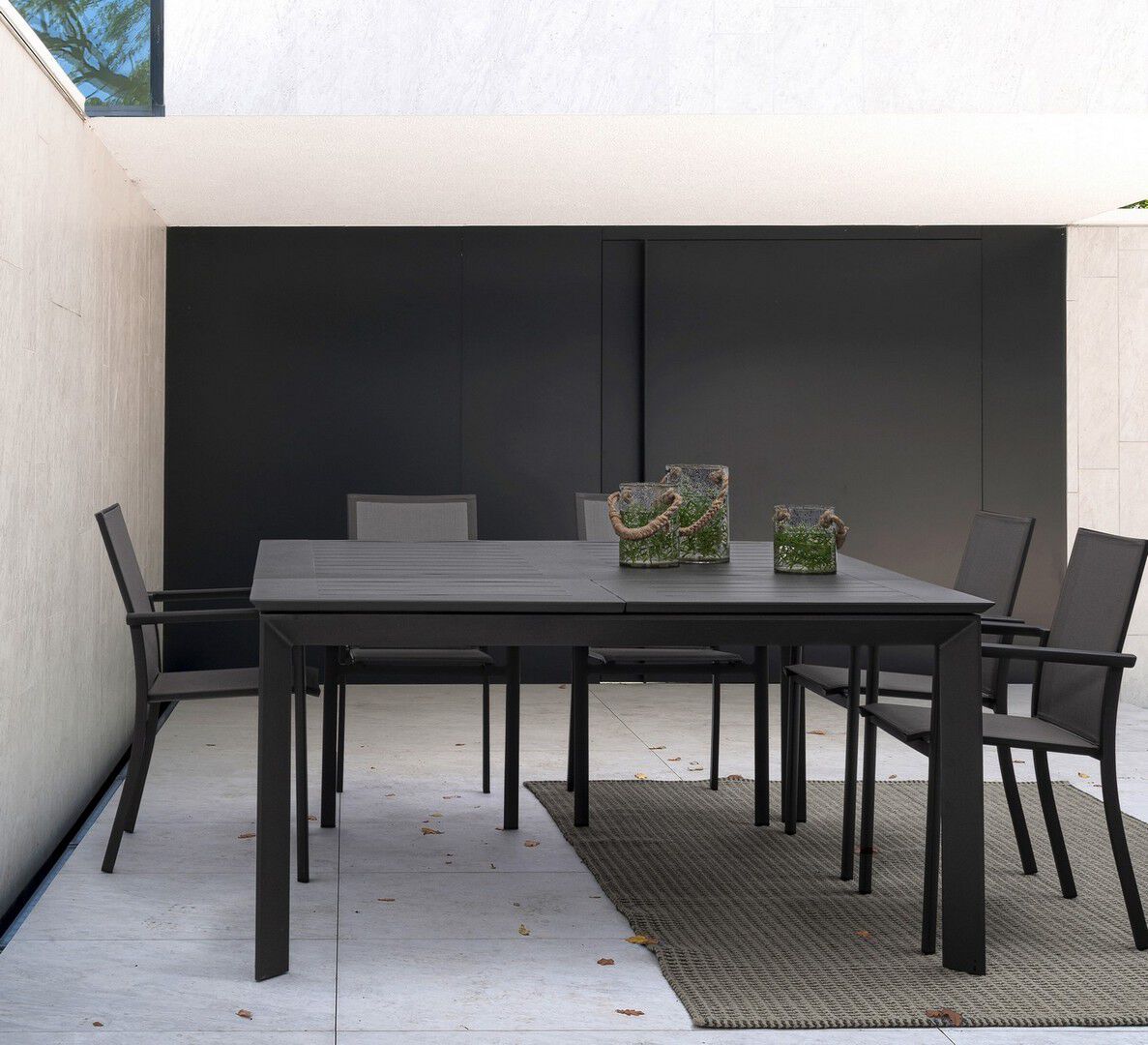 Алюминиевый выдвижной прямоугольный садовый стол BIZZOTTO Konnor ARCH-00008581 - Вид №28