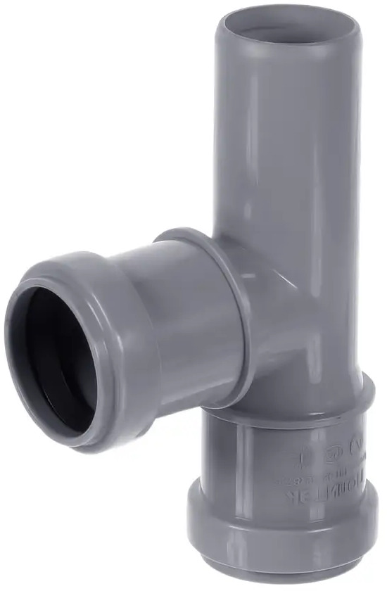 Тройник канализационный ПОЛИТЭК 32 мм с герметичными уплотнениями 13567743