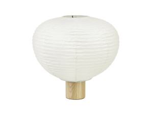 Настольная лампа из дуба и рисовой бумаги