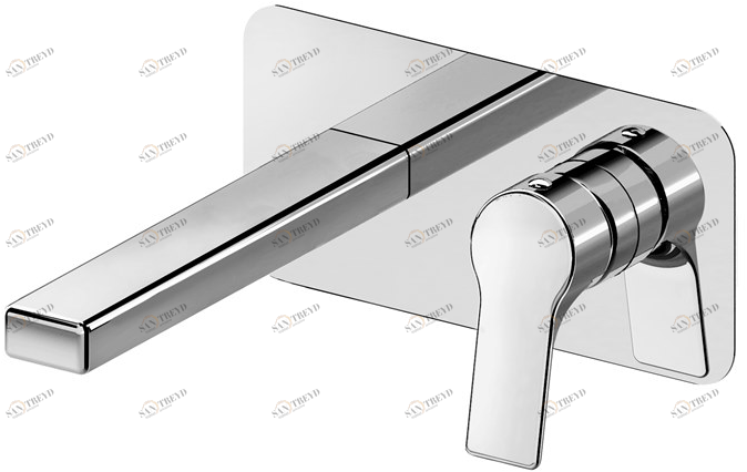 Fir Italia Смеситель для раковины настенный из латуни с тарелкой New handy 52 5210108