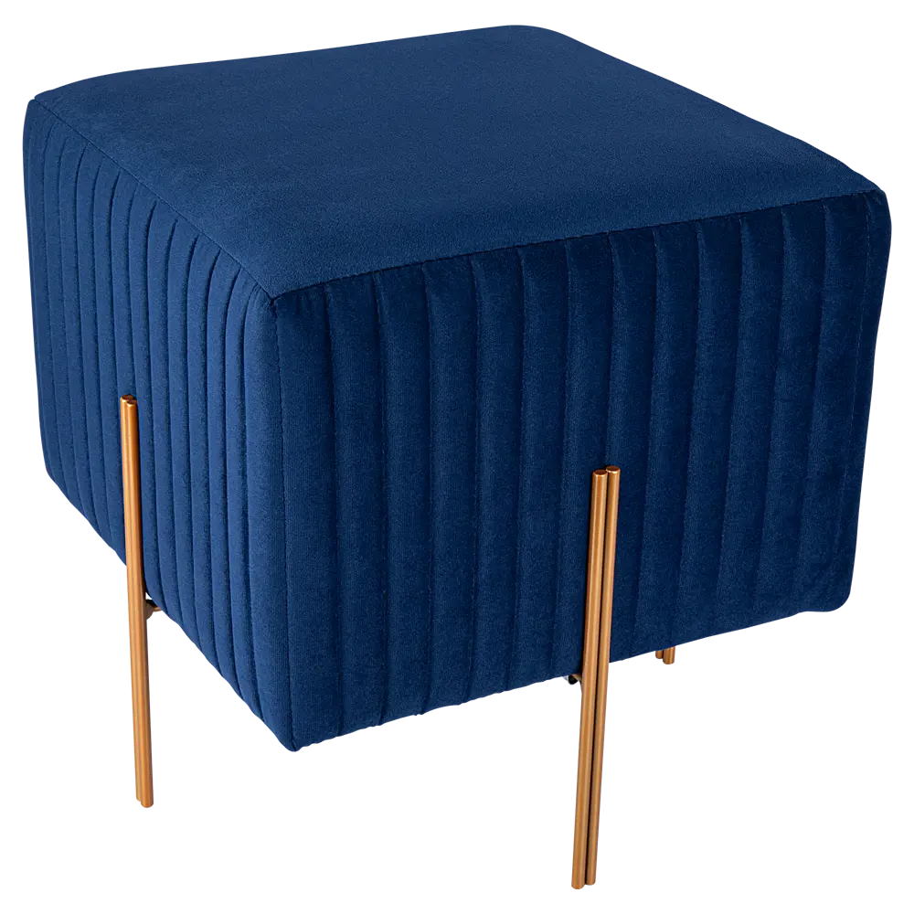 Пуф Santreyd велюр синий 40×42 см - компактный и удобный 89392882 STLM-1477576