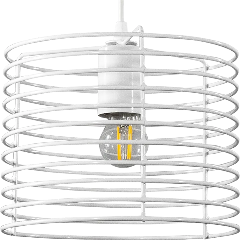 Подвесной светильник Vitaluce Vakero white 1 лампа 3м² Е27 цвет белый глянцевый STLM-2132810 - Вид №3
