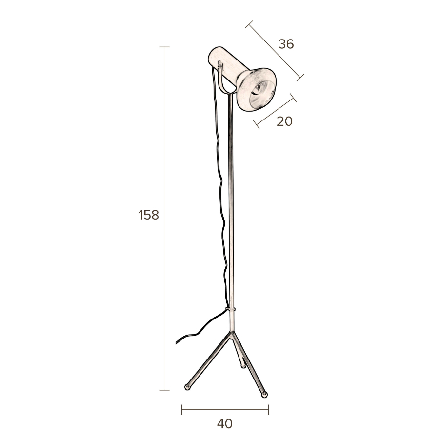 Лампа напольная Vox Dutchbone 5100071 - Вид №9