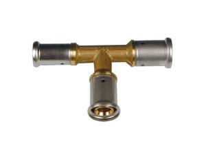 Латунный средний и боковой тройник