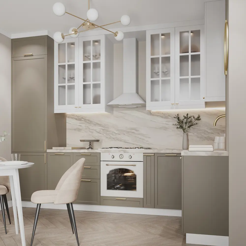 Карниз для кухонного шкафа Ньюпорт Delinia ID 220x4 см МДФ цвет топо STLM-2068283 - Вид №6