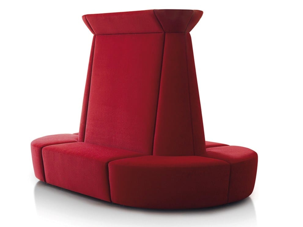 Тканевый диван с высокой спинкой Caimi Brevetti SNOWKING ARCH-00104220